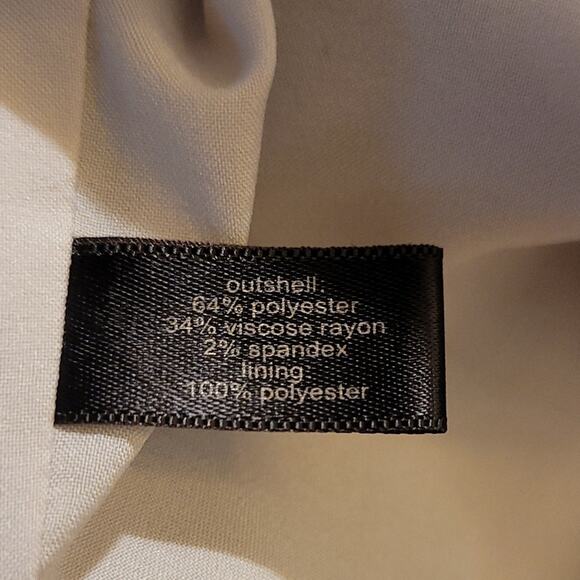 The Limited White & Beige Plaid Pencil Skirt Size 8 Mid‑Rise Knee Length Fall - Picture 6 of 10